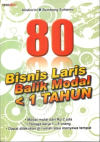 80 Bisnis laris balik modal < 1 tahun