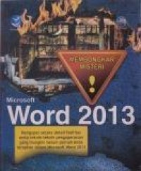 Membongkar Misteri Microsoft Word 2013