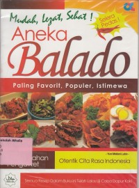 Aneka Balado paling Favorit, populer, Istimewa