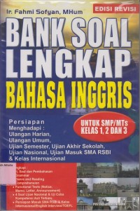 Bank soal lengkap bahasa Inggris SMP/MTs kls 1,2 & 3