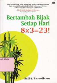 Bertambah bijak setiap hari 8X3=23!