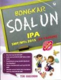 Bongkar soal UN IPA SMP/MTs 2015 (10 tahun)