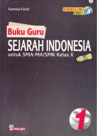 Buku Guru Sejarah Indonesia Kelas X