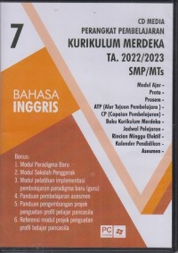 Perangkat pembelajaran Kurikulum Merdeka TA. 2022/2023 SMP/MTs Bahasa Inggris