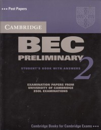 Cambridge BEC Preliminary 2