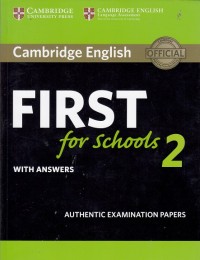 Cambridge English First for Schools 2