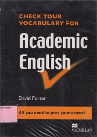 Check Your Vocabulary for Academic English