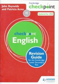 Checkpoint English Revision Guide for the Cambridge Lower Secondary Test