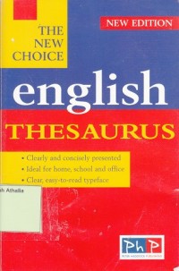 English Thesaurus : New Edition
