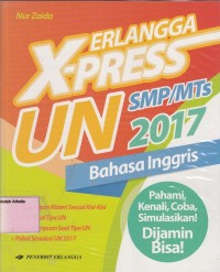Erlangga X-press UN SMP/MTs 2017 Bahasa Inggris