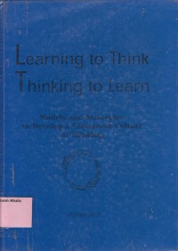 Learning to think thinking to learn