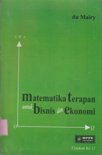Matematika terapan untuk bisnis dan ekonomi