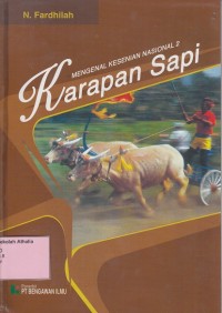 Mengenal Kesenian Nasional 2 : Karapan Sapi