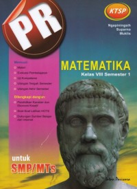 Matematika: PR Kelas VIII Semester 1 (KTSP)