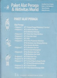 Paket alat peraga & aktivitas murid: Hidup bersama