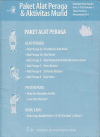 Paket alat peraga & aktivitas murid: Menyembah Allah