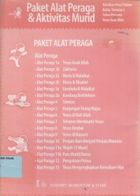 Paket alat peraga & aktivitas murid: Yesus anak Allah