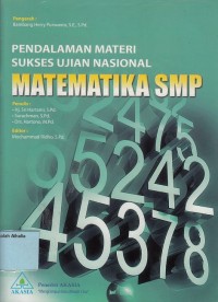 Pendalaman materi sukses ujian nasional: Matematika SMP