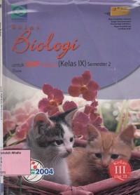 Sains Biologi: untuk SMP kls IX semester 2