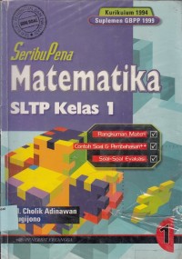 SeribuPena Matematika untuk SLTP kelas 1