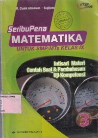 SeribuPena Matematika: untuk SMP kelas IX