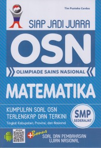 Siap jadi juara olimpiade sains nasional matematika SMP