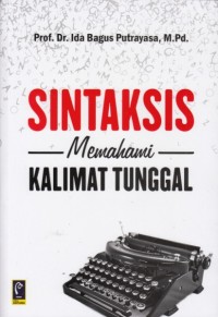 Sintaksis (Memahami kalimat tunggal)