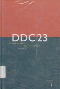 Dewey Decimal Classification 23 Volume 1